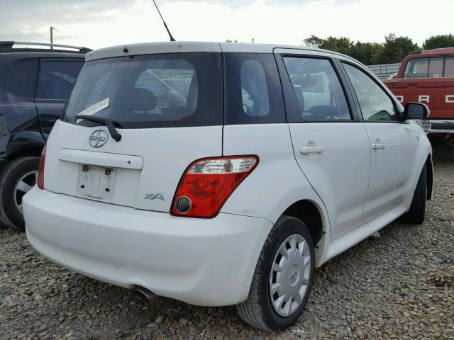 JTKKT624560131185 - 2006 TOYOTA SCION XA WHITE photo 4