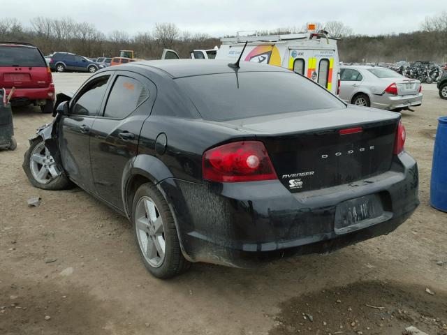 1B3BD2FB9BN573424 - 2011 DODGE AVENGER LU BLACK photo 3