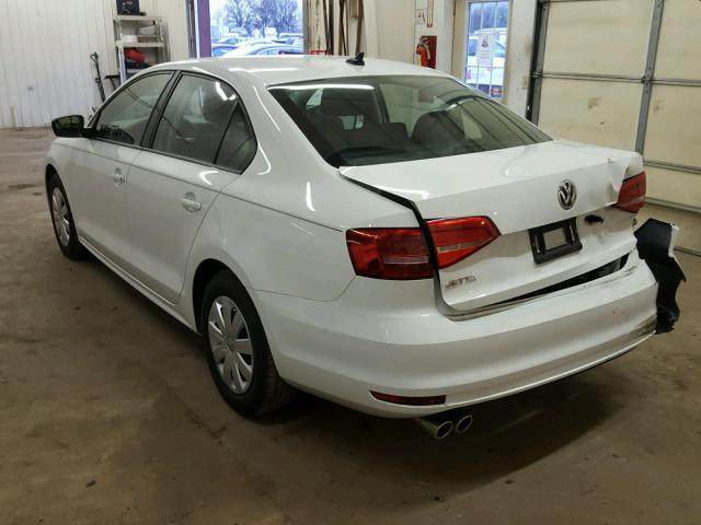 3VW2K7AJXFM424873 - 2015 VOLKSWAGEN JETTA BASE 白色 照片 3