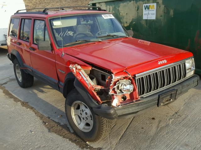 1J4FJ68S2TL323785 - 1996 JEEP CHEROKEE S RED photo 1