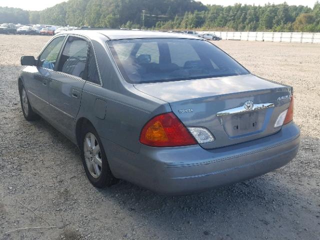 4T1BF28B3YU038587 - 2000 TOYOTA AVALON XL GREEN photo 3