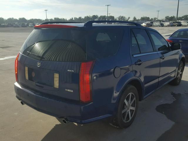 1GYEE63A340144446 - 2004 CADILLAC SRX BLUE photo 4