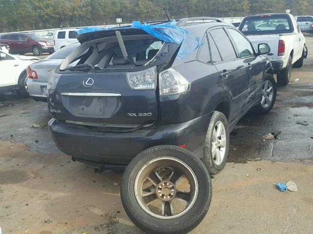 JTJGA31U140013096 - 2004 LEXUS RX 330 GRAY photo 4