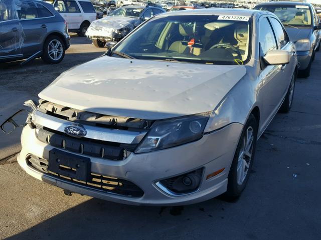 3FAHP0JG6AR306928 - 2010 FORD FUSION SEL SILVER photo 2