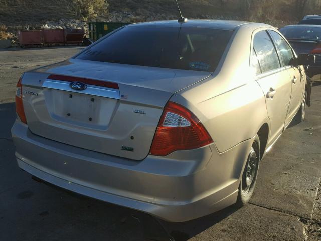 3FAHP0JG6AR306928 - 2010 FORD FUSION SEL SILVER photo 4