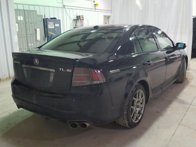 19UUA76538A054877 - 2008 ACURA TL TYPE S BLACK photo 4