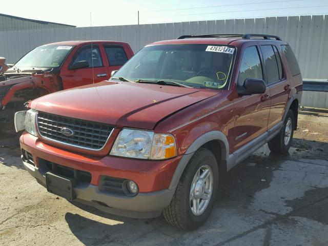 1FMZU73K62ZC76064 - 2002 FORD EXPLORER X BURGUNDY photo 2