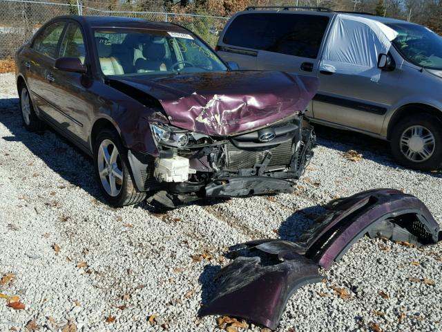 5NPEU46FX6H029207 - 2006 HYUNDAI SONATA GLS PURPLE photo 1