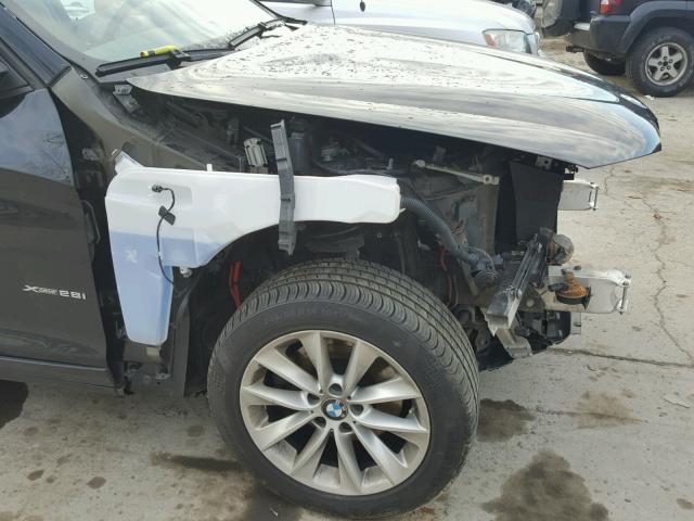 5UXWX9C53D0A09543 - 2013 BMW X3 XDRIVE2 BLACK photo 9