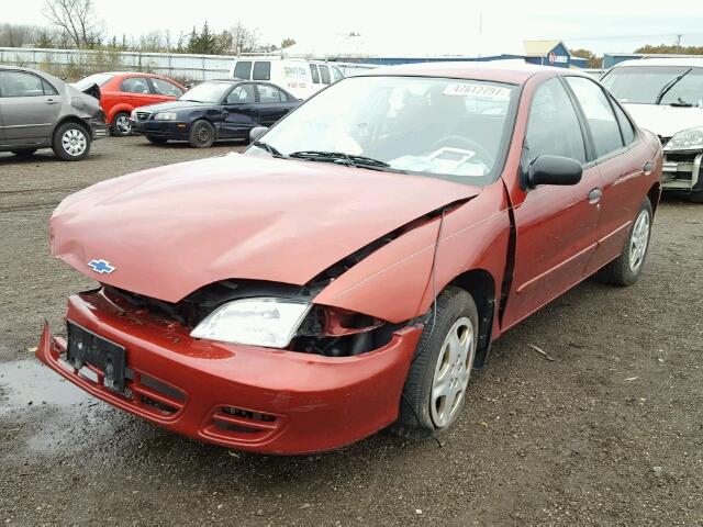 1G1JF52T1Y7295791 - 2000 CHEVROLET CAVALIER L BURGUNDY photo 2