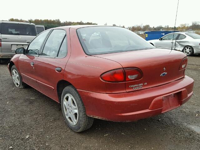 1G1JF52T1Y7295791 - 2000 CHEVROLET CAVALIER L BURGUNDY photo 3