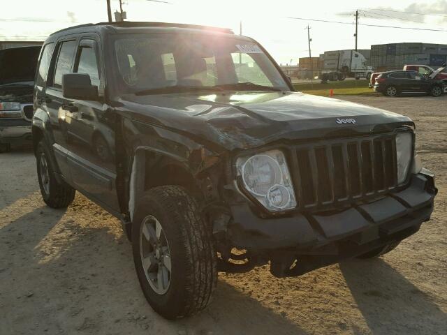 1J8GN28KX8W278116 - 2008 JEEP LIBERTY SP BLACK photo 1