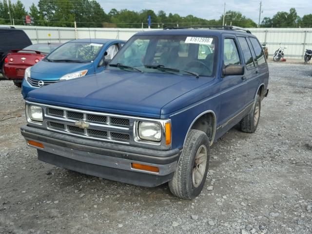 1GNCS13W3R2122468 - 1994 CHEVROLET BLAZER S10 BLUE photo 2