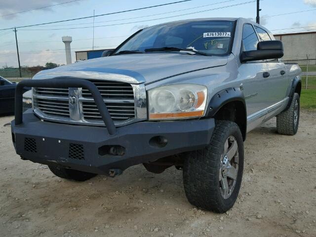 3D7KS29C56G144116 - 2006 DODGE RAM 2500 SILVER photo 2