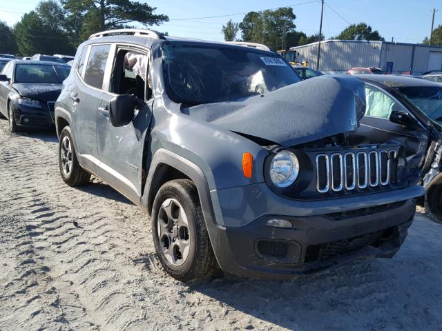 ZACCJAAB6HPF34898 - 2017 JEEP RENEGADE S BLUE photo 1