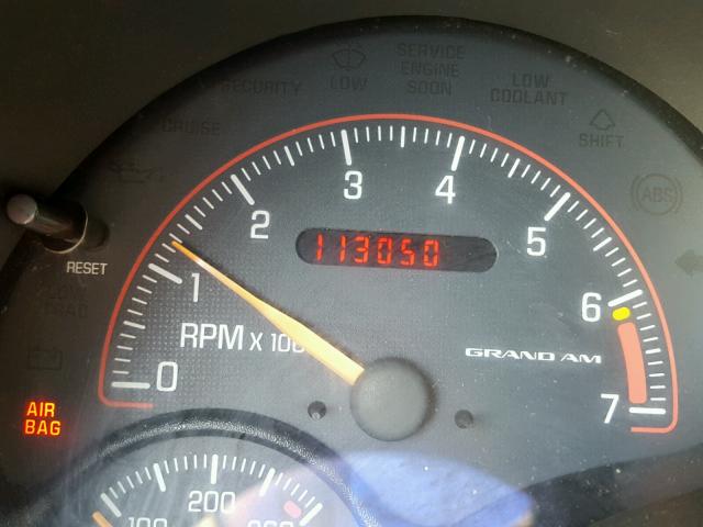 1G2NE52F73C227599 - 2003 PONTIAC GRAND AM S 勃艮第红 照片 8