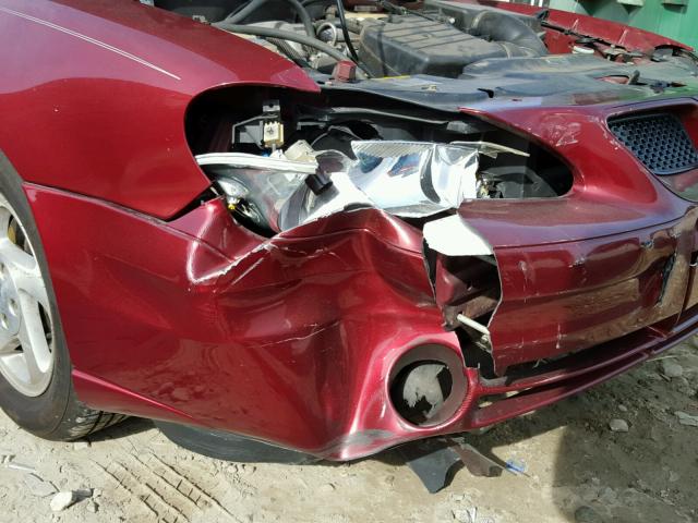 1G2NE52F73C227599 - 2003 PONTIAC GRAND AM S BURGUNDY photo 9