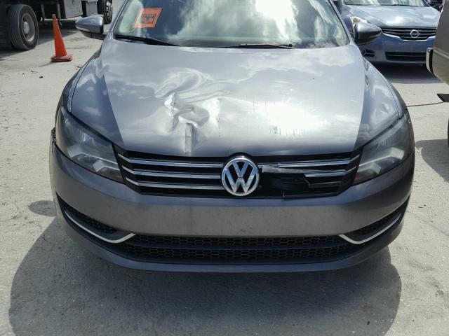 1VWAP7A32CC014354 - 2012 VOLKSWAGEN PASSAT S CHARCOAL photo 9