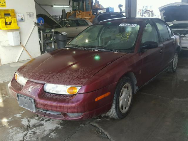 1G8ZK52732Z203286 - 2002 SATURN SL2 MAROON photo 2