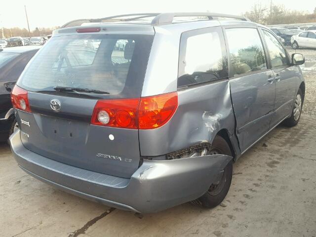 5TDZA23C86S459210 - 2006 TOYOTA SIENNA CE BLUE photo 4