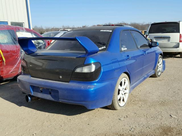 JF1GD67502G502384 - 2002 SUBARU IMPREZA RS BLUE photo 4