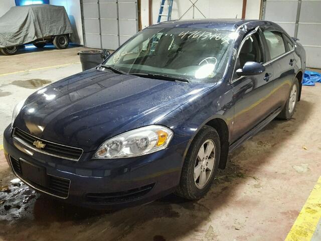 2G1WT57N491108065 - 2009 CHEVROLET IMPALA 1LT BLUE photo 2