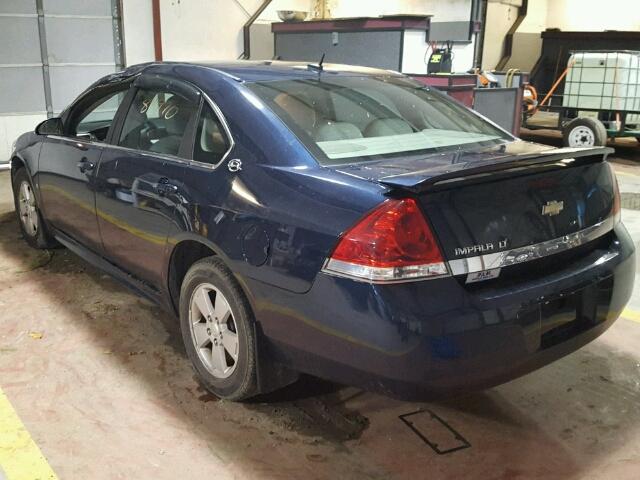 2G1WT57N491108065 - 2009 CHEVROLET IMPALA 1LT BLUE photo 3