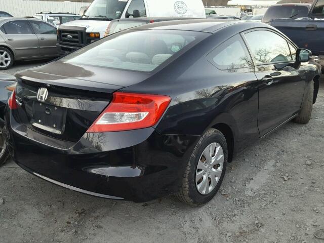 2HGFG3B58CH560995 - 2012 HONDA CIVIC LX BLACK photo 4