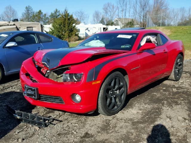 2G1FT1EW5A9161268 - 2010 CHEVROLET CAMARO SS RED photo 2