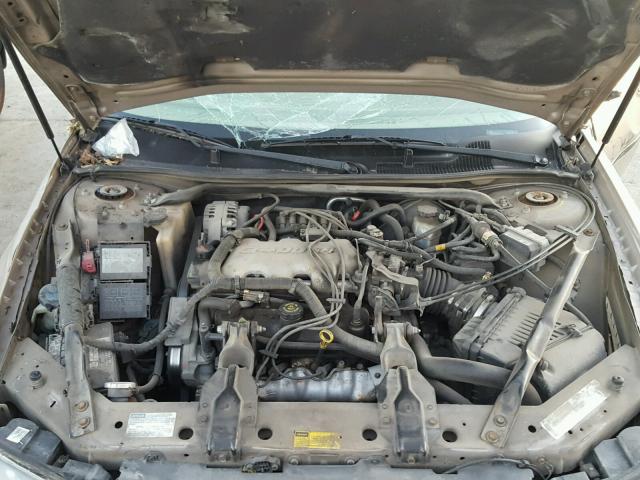 2G1WF52E819355013 - 2001 CHEVROLET IMPALA GOLD photo 7