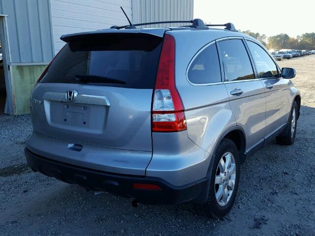 JHLRE48747C092341 - 2007 HONDA CR-V EXL SILVER photo 4