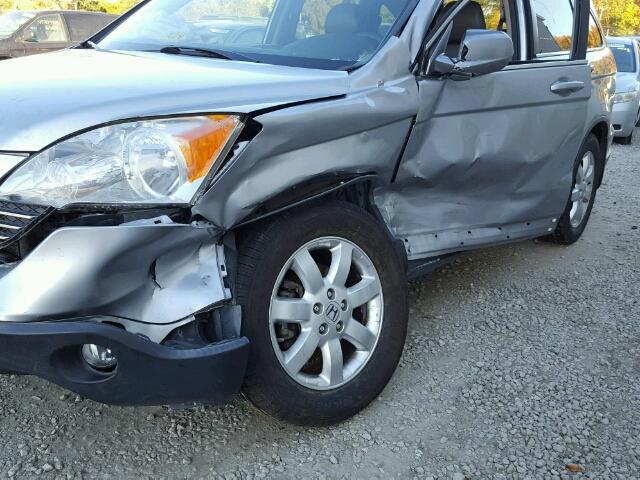 JHLRE48747C092341 - 2007 HONDA CR-V EXL SILVER photo 9