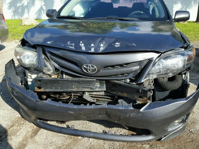 5YFBU4EE4CP050113 - 2012 TOYOTA COROLLA BA GRAY photo 9