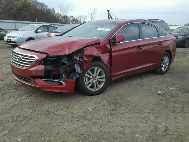 5NPE24AF9GH433162 - 2016 HYUNDAI SONATA SE RED photo 2