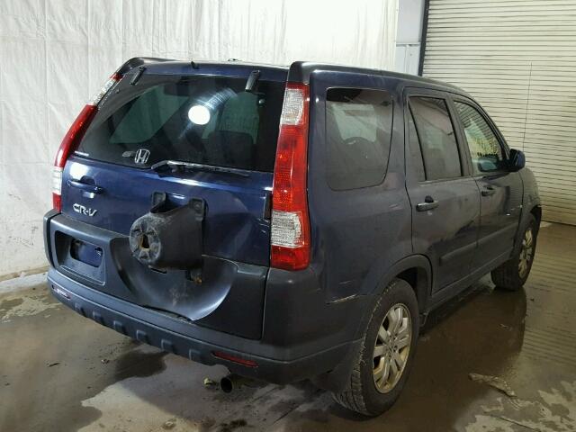 SHSRD78855U313013 - 2005 HONDA CR-V EX BLUE photo 4