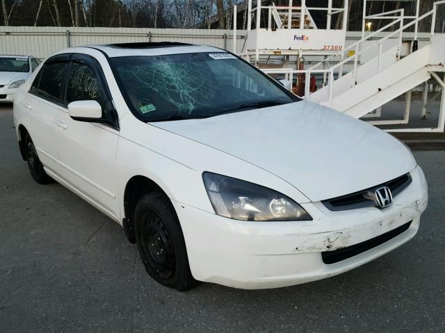 1HGCM665X3A028203 - 2003 HONDA ACCORD EX WHITE photo 1