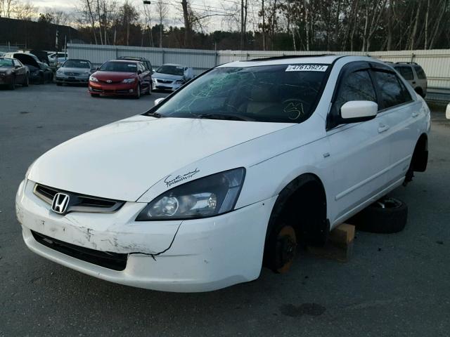 1HGCM665X3A028203 - 2003 HONDA ACCORD EX WHITE photo 2