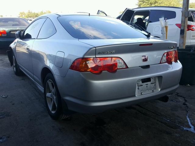 JH4DC53042C025968 - 2002 ACURA RSX TYPE-S SILVER photo 3