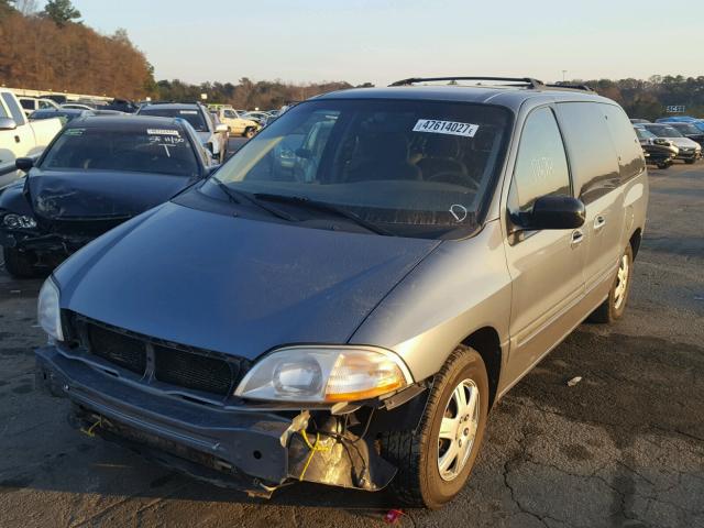 2FMZA5242YBD07046 - 2000 FORD WINDSTAR S BLUE photo 2