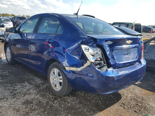 1G1JA5SH4C4194426 - 2012 CHEVROLET SONIC LS 蓝色 照片 3
