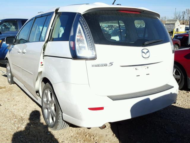 JM1CR293290344485 - 2009 MAZDA 5 WHITE photo 3