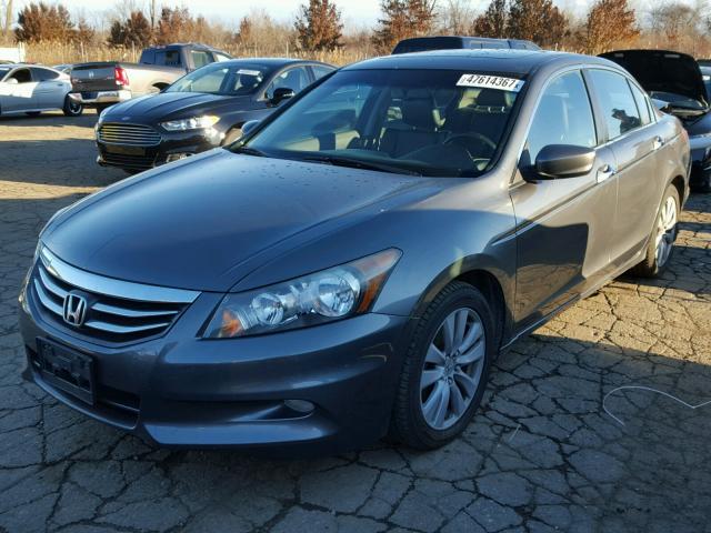 5KBCP3F87BB002888 - 2011 HONDA ACCORD EXL GRAY photo 2