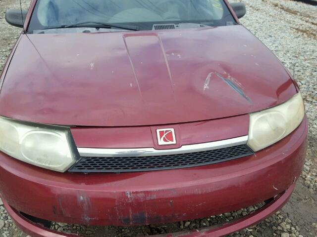 1G8AF52F44Z192049 - 2004 SATURN ION LEVEL MAROON photo 7
