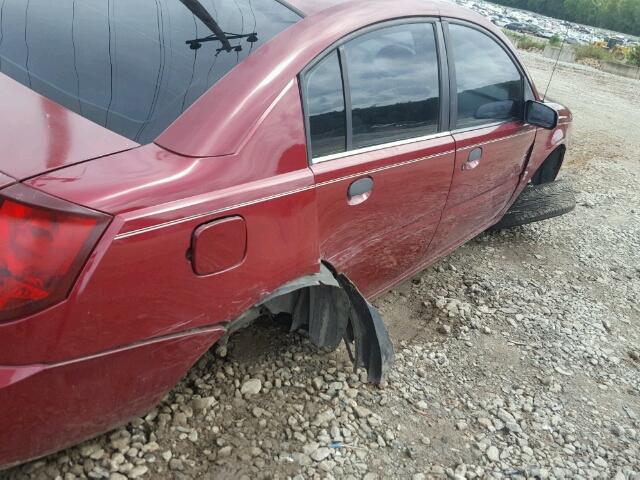 1G8AF52F44Z192049 - 2004 SATURN ION LEVEL MAROON photo 9
