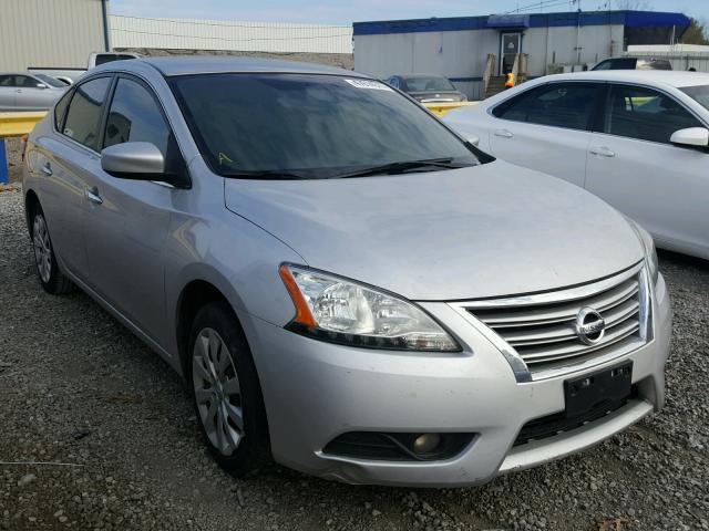 3N1AB7AP8DL689073 - 2013 NISSAN SENTRA S SILVER photo 1