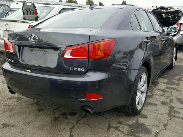 JTHBK262X92086960 - 2009 LEXUS IS 250 GRAY photo 4