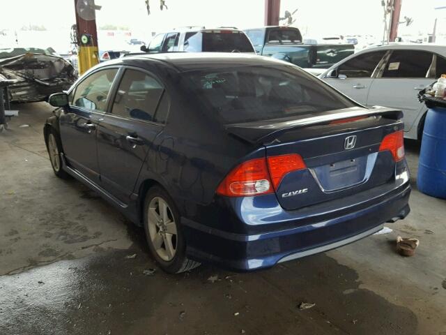 1HGFA16897L009736 - 2007 HONDA CIVIC EX BLUE photo 3