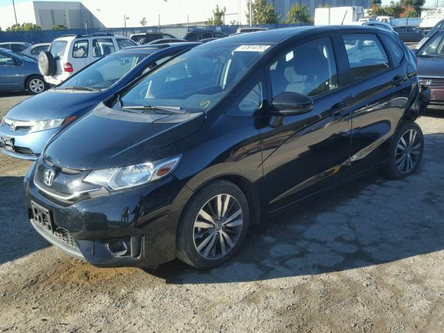 3HGGK5H88FM763584 - 2015 HONDA FIT EX BLACK photo 2