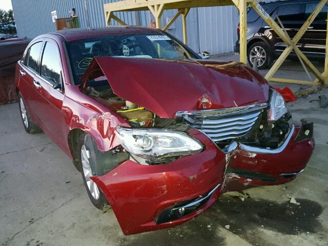 1C3CCBCGXDN610090 - 2013 CHRYSLER 200 LIMITE BURGUNDY photo 1