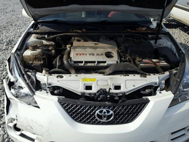 4T1FA38P78U140430 - 2008 TOYOTA CAMRY SOLA WHITE photo 7